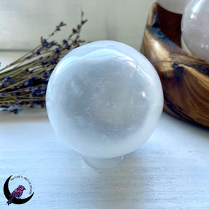 Selenite Large Sphere 80 mm ( 3 1/4 inch )